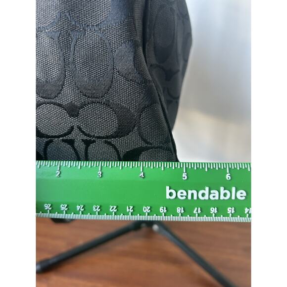 COACH Signature 2-Way Shoulder Bag F36716 2015 in Black and Leather Read PLS - Picture 7 of 13